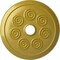 Ekena Millwork Spiral Ceiling Medallion (Fits Canopies up to 4"), Hand-Painted Rich Gold, 25 1/4"OD x 4"ID x 2"P CM25SPRGS - alternate 1